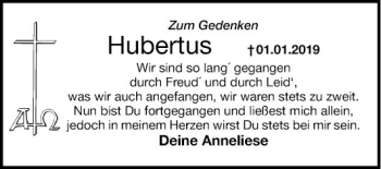 Traueranzeige von Hubertus Höly von Mannheimer Morgen