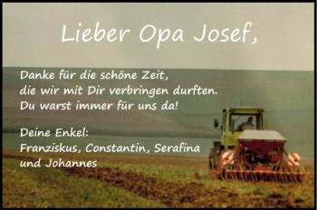 Traueranzeige von Josef  von Fränkische Nachrichten
