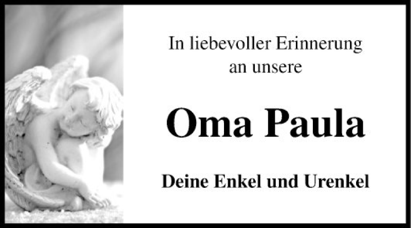  Traueranzeige für Paula Scherer vom 16.01.2020 aus Fränkische Nachrichten